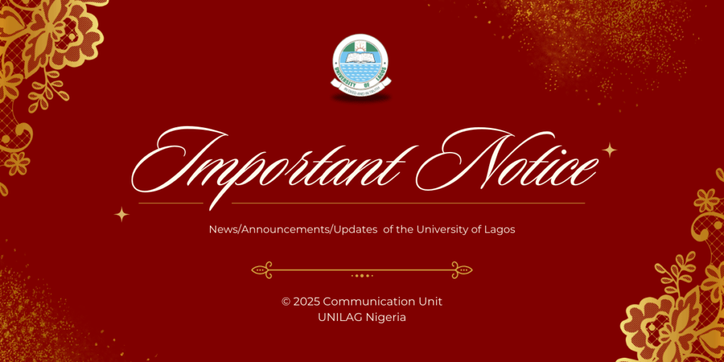 Important Notice - UNILAG Nigeria 2025