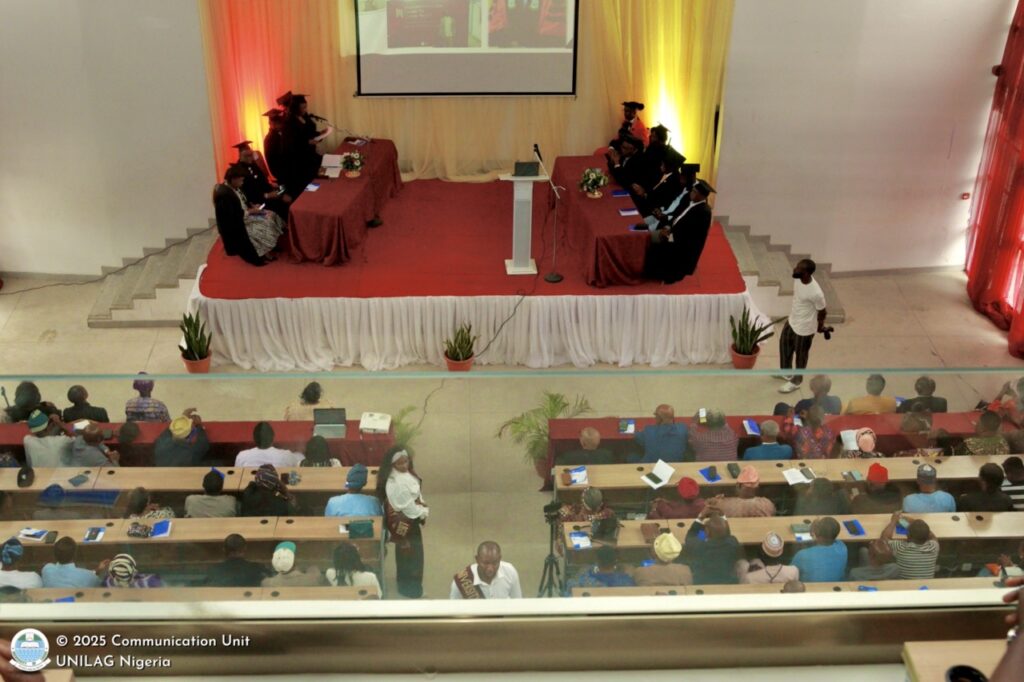 Professor Folasade T. Ogunsola, OON, FAS, delivering the closing address at the 20th Inaugural Lecture in the 2024/2025 academic session of the University of Lagos